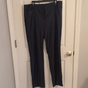 Worthington Charcoal Pinstripe Dress Pants